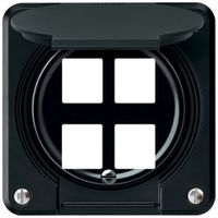 Kit de montage robusto droit pour 4 douilles 86×86mm noir