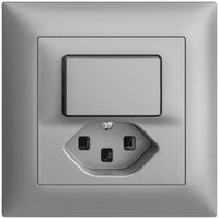 UP-Kombination 3/1L+T23 16A EDIZIOdue silver