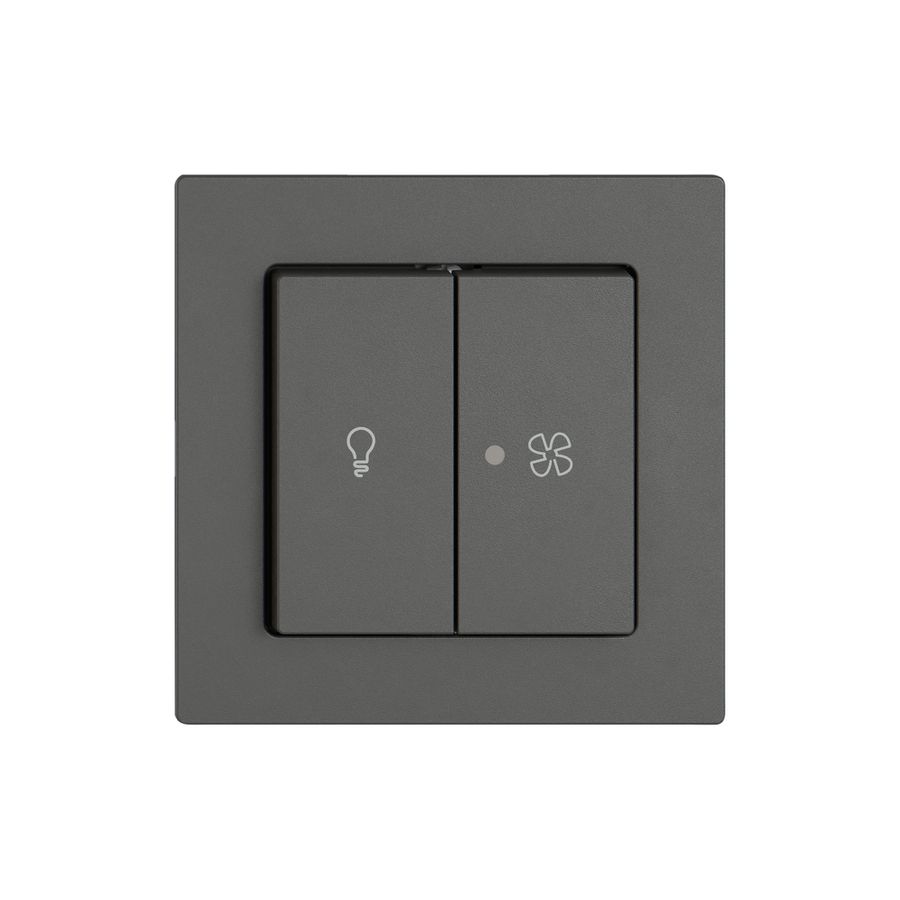 Kit de montage EDIZIO.liv SNAPFIX® p.lum&venti a.2 bout.a.lentille front.grf