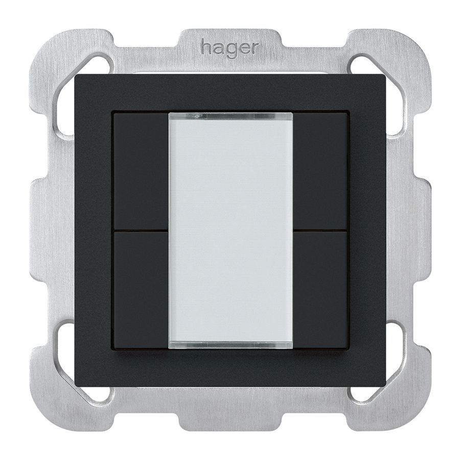 UP-Taster kallysto B KNX 4× s/e-link schwarz