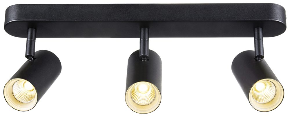 Spot LED SLV NOBLO 22W 1360lm 920…930 REG 400×105×127mm nero 3×Spot