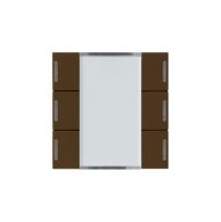 Frontset Hager kallysto LED 6×KNX systemlink/easylink braun