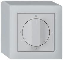 AP-Drehschalter kallysto 0/1L hellgrau mit Drehgriff