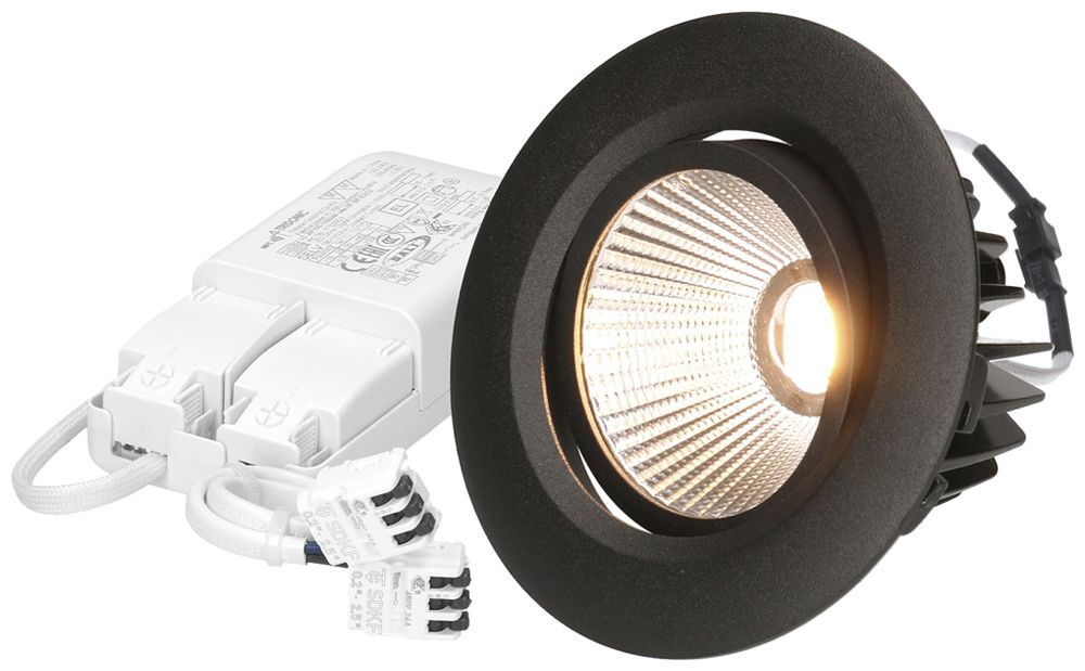 EB-LED-Spot MH AXO 10.5W 960lm 3000K IP44 MB DIM DALI Ø100mm schwarz