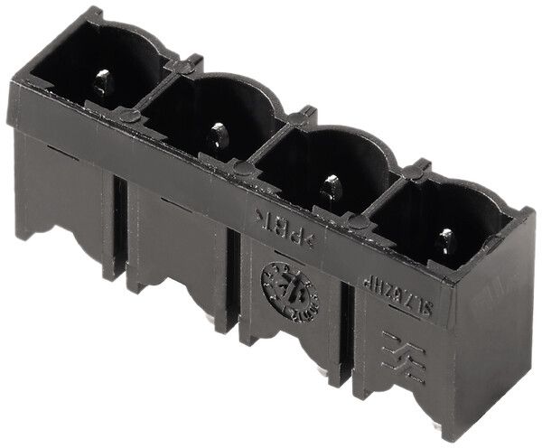 Stiftleiste Weidmüller SL HP geschlossen THT 7.62mm 2L 180° 3.2mm schwarz