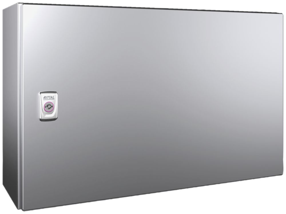 Armoire compacte Rittal AX, 1 porte, IP66, 600×380×210mm, acier fin V2A