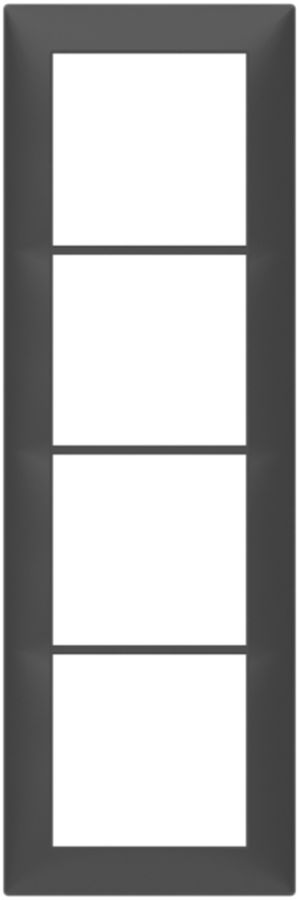 Cadre de recouvrement SIDUS 4×1 anthracite