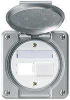 Montageset robusto IP55 Frontauslass für 2×R&M aluminium