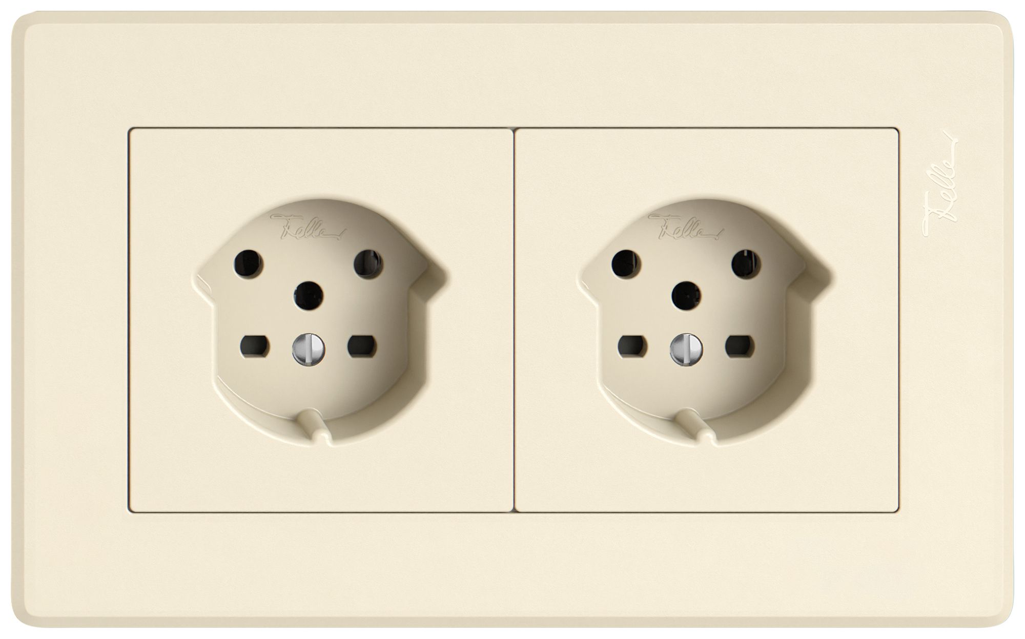 UP-Kombination EDIZIO.liv SNAPFIX® 1×2 96×156mm 1×T15+1×T15 crema