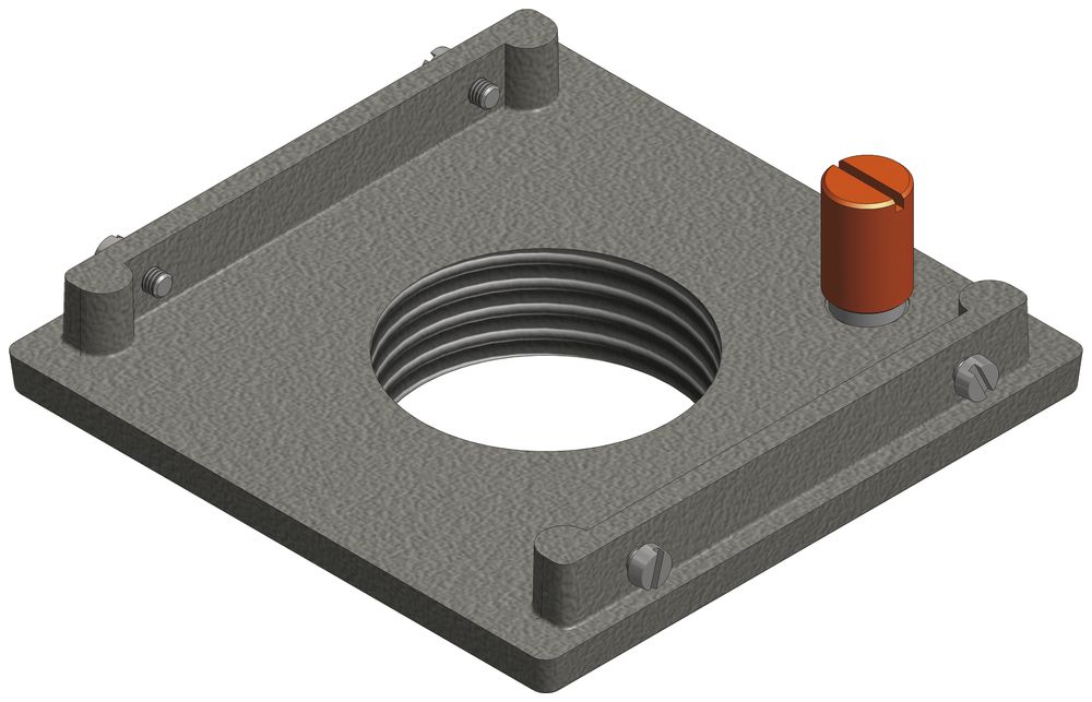 Placca di suolo Woertz 100×100 M40