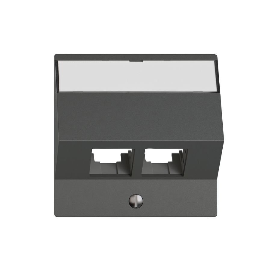 Kit de montage EDIZIO.liv EASYNET S-One SNAPFIX® incliné 2×RJ45 grf