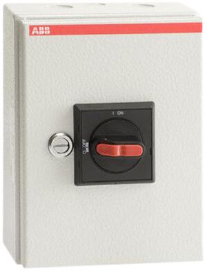 Interrutorre di sicurezza AP ABB 4-poli 38 A 400V grigio chiaro/nero