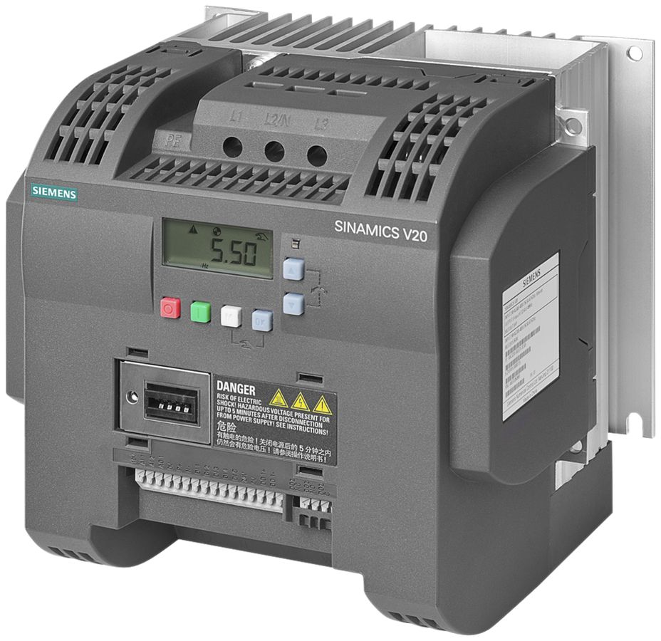 Convertisseur de fréquence Siemens SINAMICS V20 2.2kW 1/3AC non-filtré Modbus