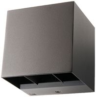 Applique LED SG Artes 8W 360lm 840 IP65 REG dir./indir.120×120mm antracite