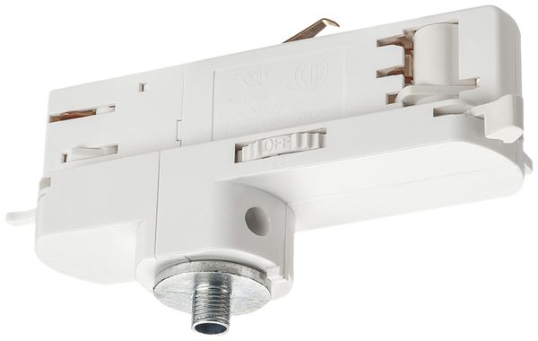 Leuchtenadapter SLV für AP-Stromschiene S-TRACK DALI 3-phasig weiss