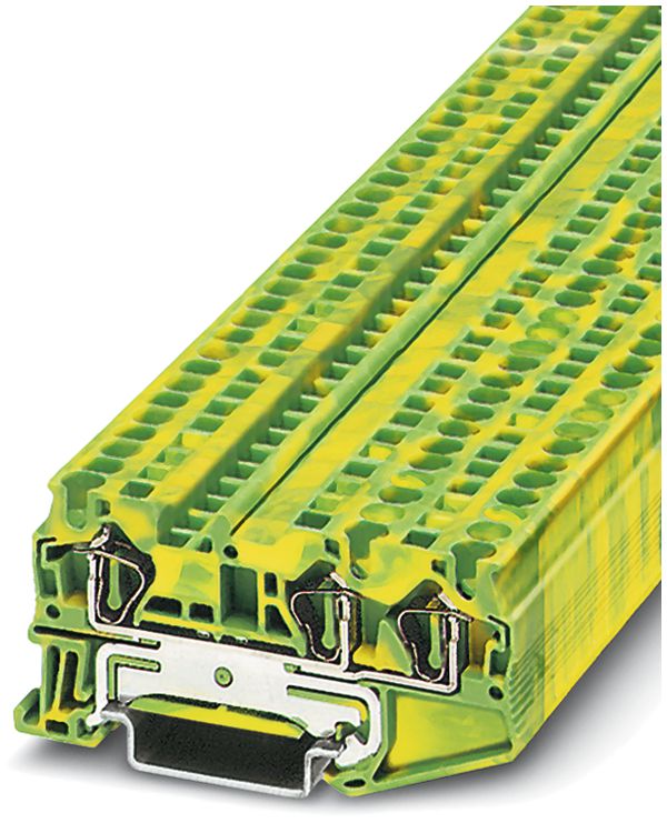 Borne 0.08…6mm² connexion à ressort vert/jaune