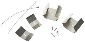 Montageklammer-Set DOTLUX MISTRAL Stahl 50×50×42mm Silber