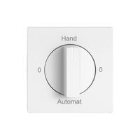 Montageset EDIZIO.liv SNAPFIX® f.Drehschalter m.Griff 0-Hand-0-Automat ws