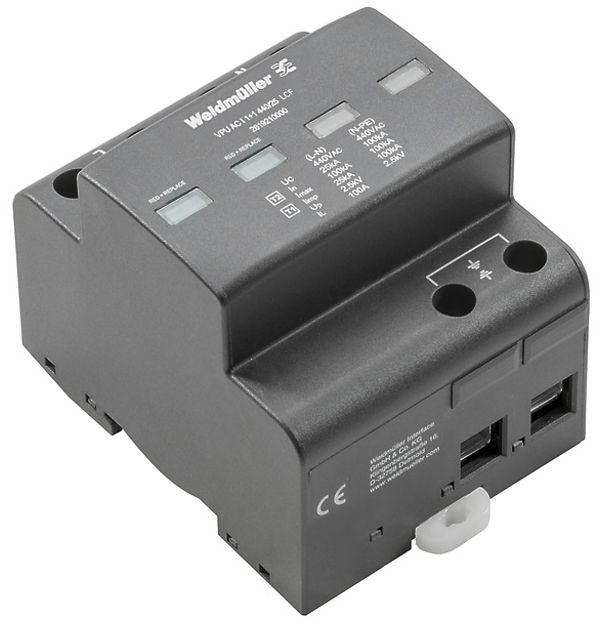 Überspannungsableiter Weidmüller VPU AC I 1+1 440/25 LCF