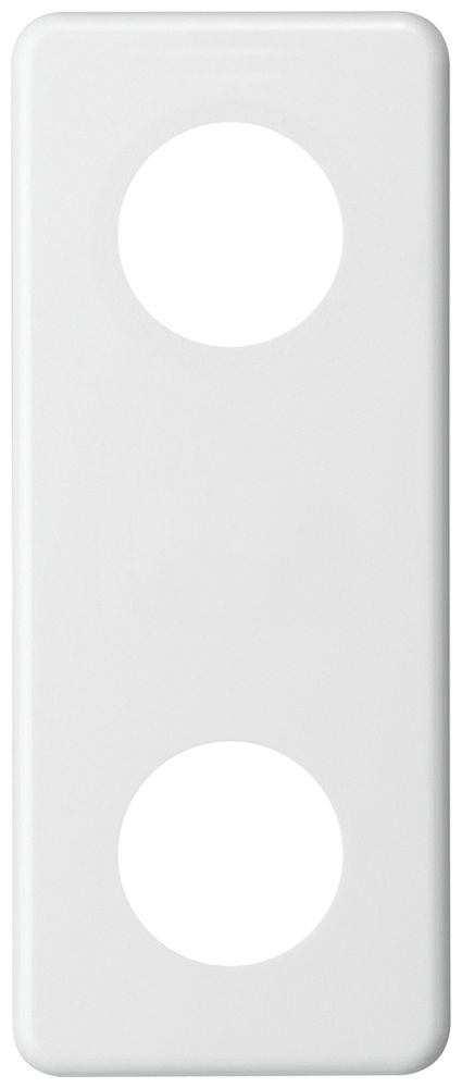 Plaque de recouvrement ENC basico 3×1 Ø43mm+plein+Ø43mm blanc