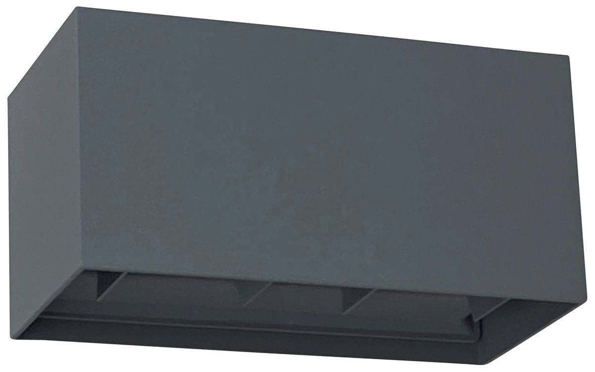 LED-Wandleuchte Z-Licht Doppelwürfel 20W 4×500lm 3000K IP65 anthrazit
