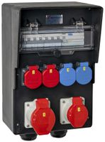 Stromverteiler DEM DB20717 63A 2×T23 2×T25 1×16A 1×32A