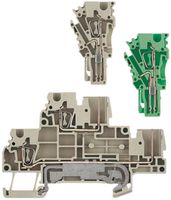 Mehrstock-Reihenklemme Weidmüller ZDT 2.5/2 DU-PE Zugfeder 2.5mm² 2 Etagen beige