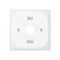 Plaque front.SIDUS pour inter.clé gravure 0-Su-0-Giu blanc