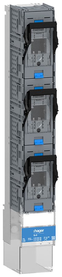 NH-Lastschaltleiste Hager FV+ NH2 3P 400A 690V 100kA Schraubanschluss