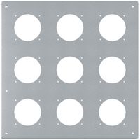 UP-Montageplatte robusto 3×3 Aluminium, natur