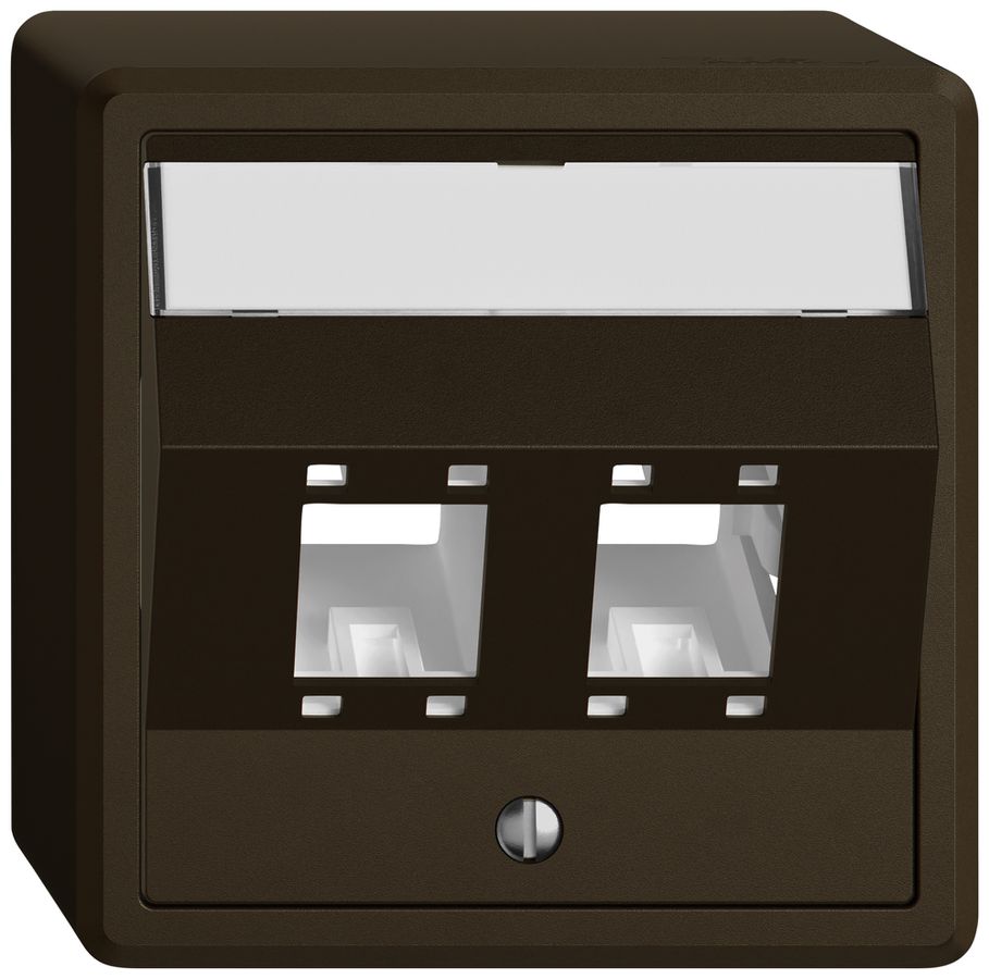 AP-Montageset EDIZIO.liv SNAPFIX® für freenet Kat.5e/6 Adapter 2× br