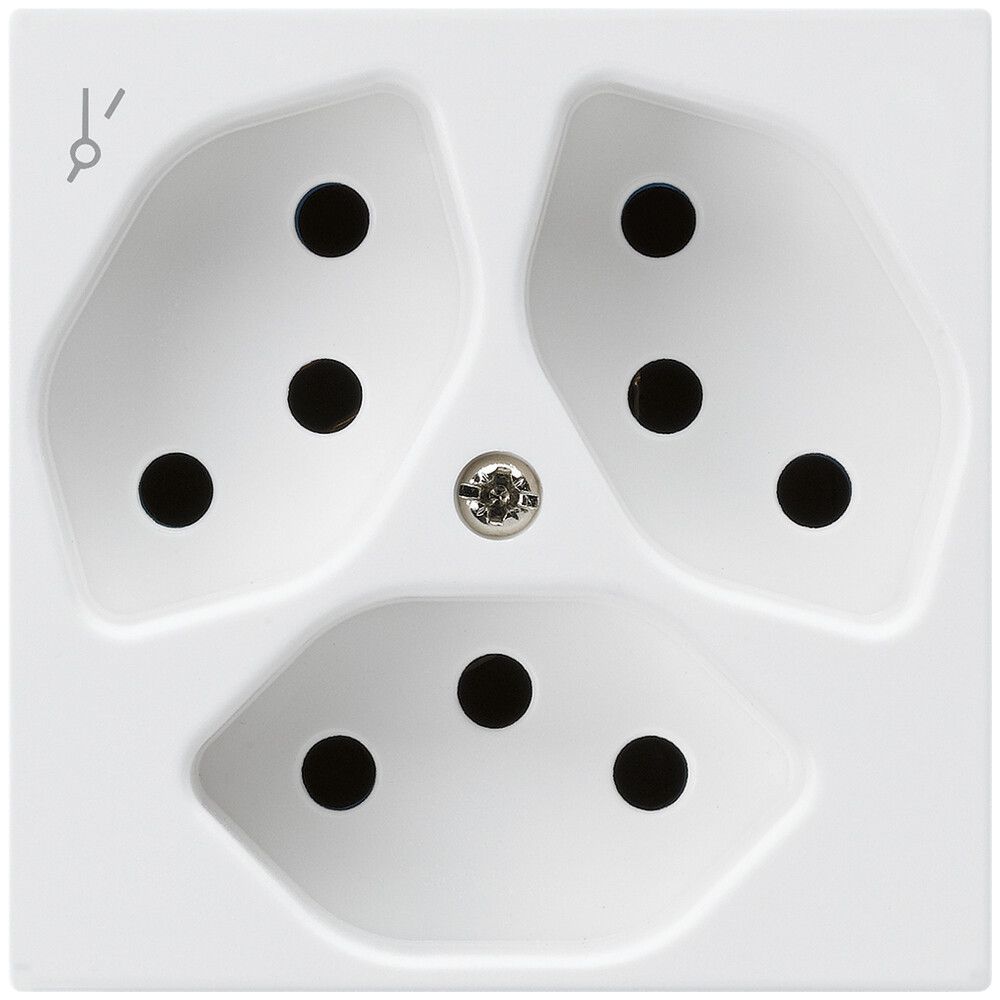 UP-Steckdose kallysto 3×T13/1S weiss