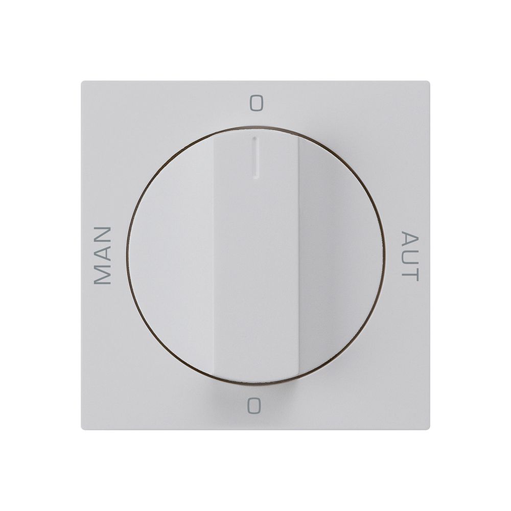 Frontset für Drehschalter S2 hellgrau 60×60 kallysto 0-Man-0-Aut.