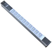 Presa multipla PDU-Line 10×IEXC13/C19 display 3m capicorda bianco