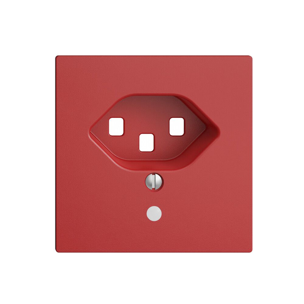 Placca frontale EDIZIOdue T23 berry 60×60mm con lente