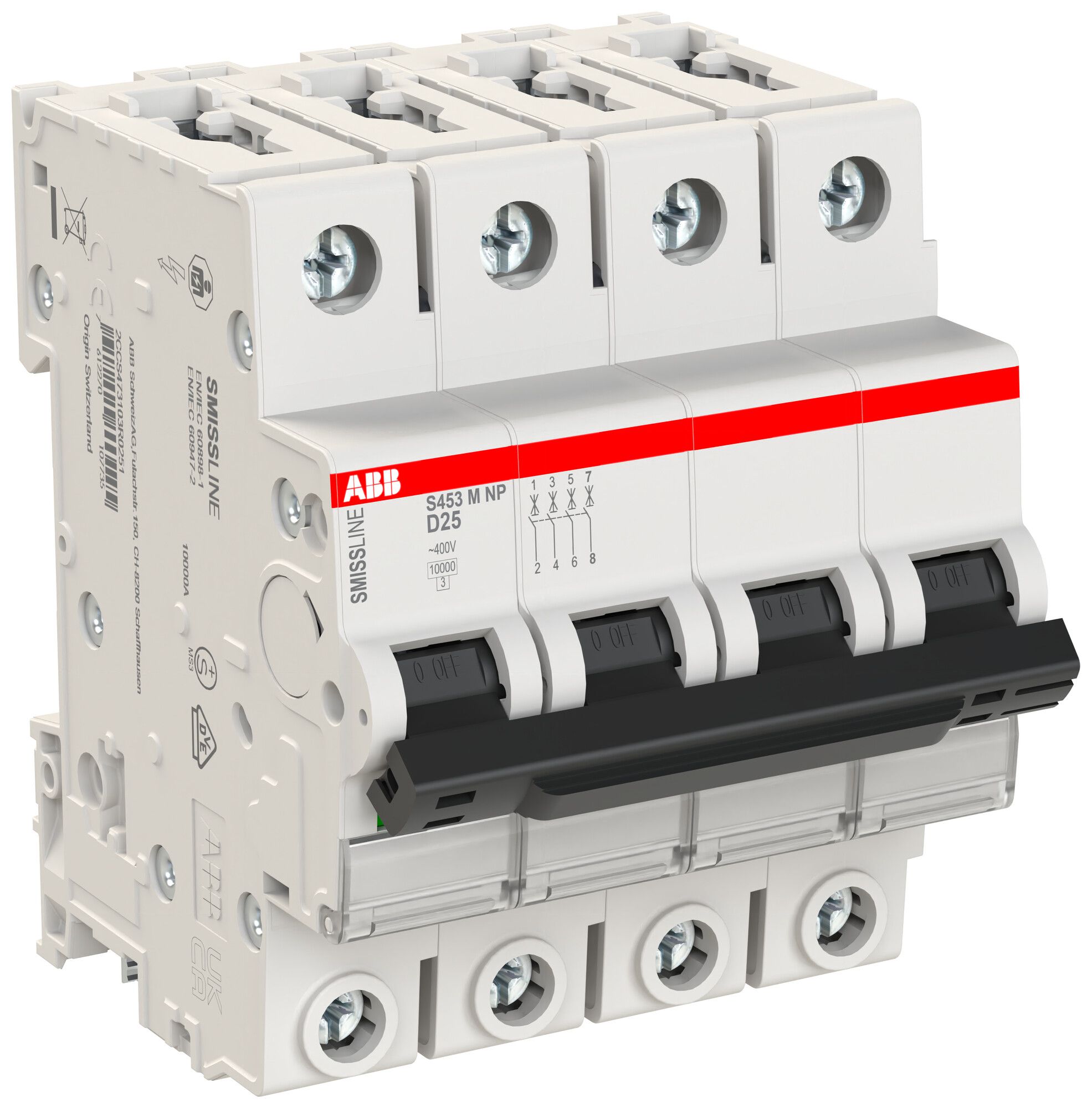 Disgiuntore SMISSLINE CLASSIC 4×25 D 10kA NP