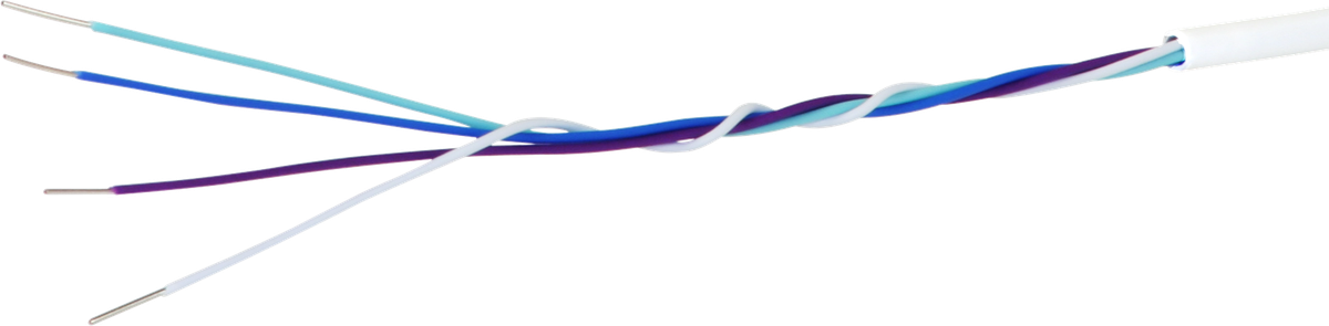 Kabel U72 1x4x0.5mm weiss halogenfrei, Eca, Ring à 100m