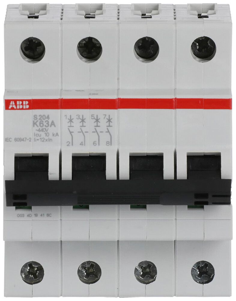 Leitungsschutzschalter ABB S204-K63 63A 6kA