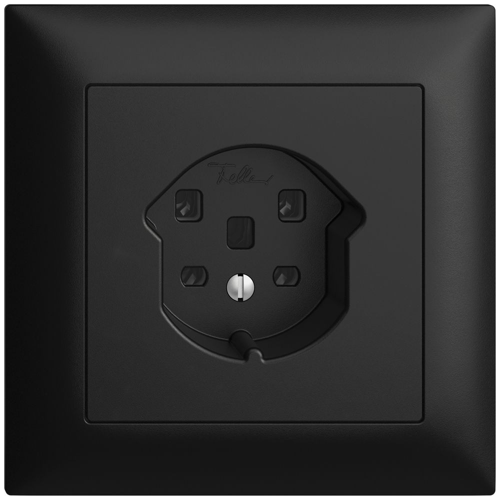 Prise ENC EDIZIOdue T25 16A noir bornes à vis