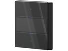 Senseur poussoir KNX ENC Theben iON 102 G LED avec champ d'inscription noir