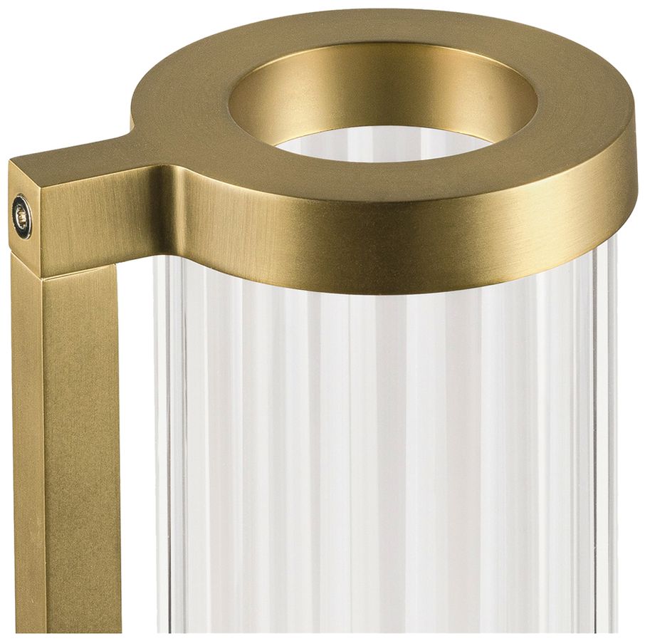 Applique LED SLV QUIMERA 8.2W 320lm 927/930 REG Ø76×413mm ottone