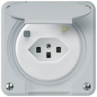 Prise FI ENC robusto C T23 30mA gris clair