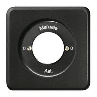 Kit frontal 0-Manuale-0-Autom. pour interr.rot. à clé noir