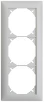 UP-Kopfzeile EDIZIOdue SNAPFIX® 3×1 vertikal 88×208mm hellgrau