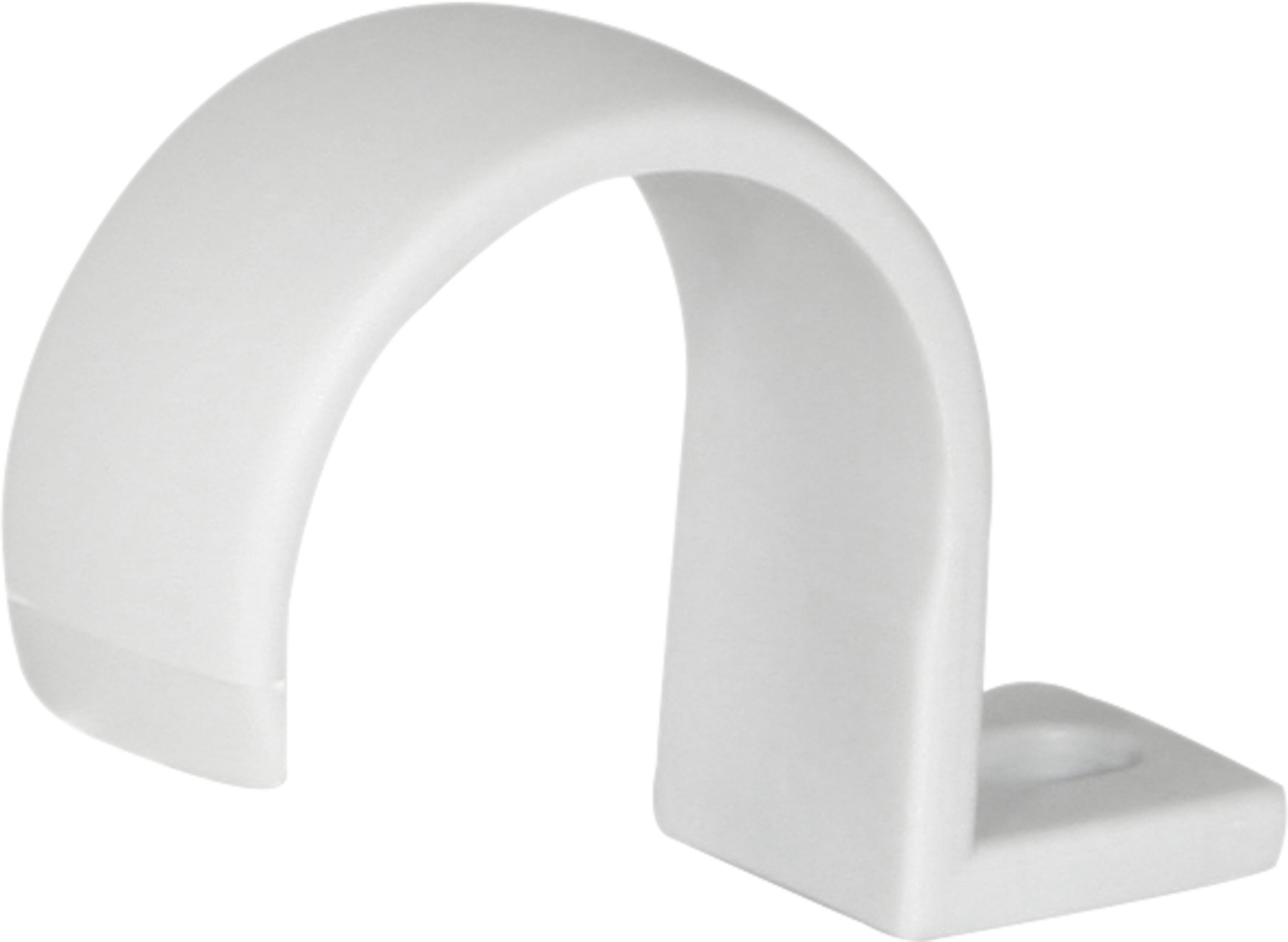 Bride Kunststoff einlappig Schraubloch Ø32mm grau