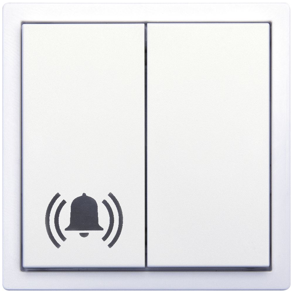 Poussoir RF AP ALADIN Turo, EnOcean, 4C/2T, "cloche", sans piles, blanc