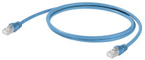 Patchkabel RJ45 Weidmüller SmartMetering, Kat.5e SF/UTP, PVC, blau, 1.5m