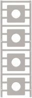 Marcatore per apparecchi Weidmüller MultiCard SM 44×44mm PA66 grigio