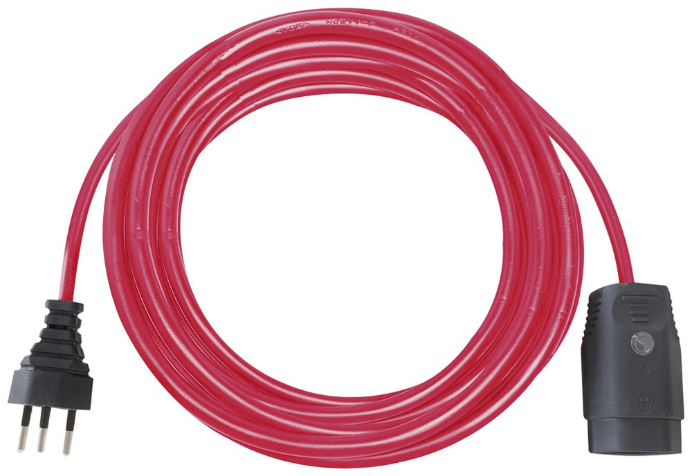 Cavo di prolunga Brennenstuhl PVC 10A 230V 3×1.5mm² T12/T13 c.luce 10m ro