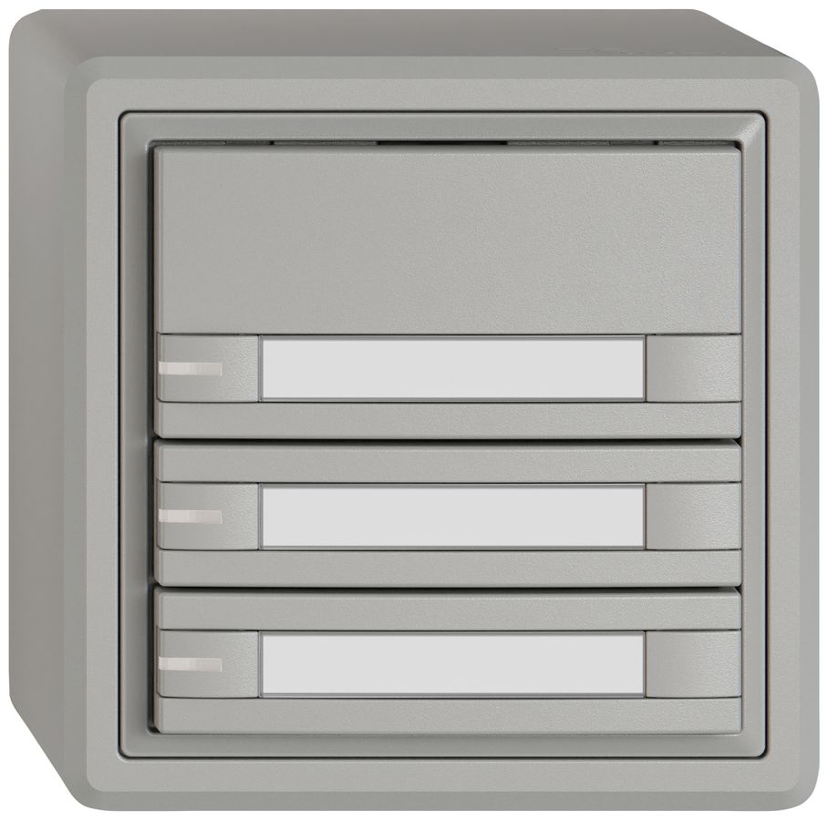 AP-Universaltaster EDIZIO.liv UNI SNAPFIX® 12…48V m.LED blau 6× 1-Tbed.Pap.hgu